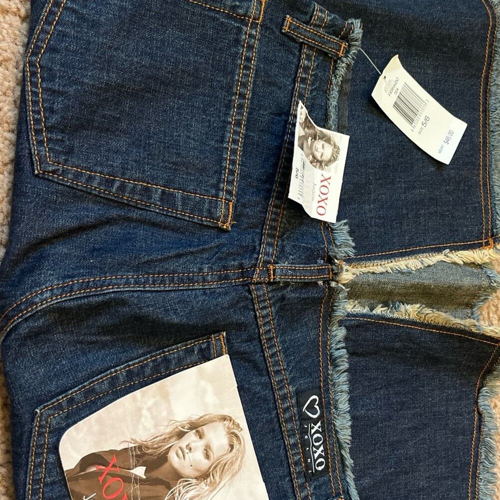 Vintage Y2k NWT Xoxo Jeans Denim Skirt Size 5/6 - Picture 3 of 3